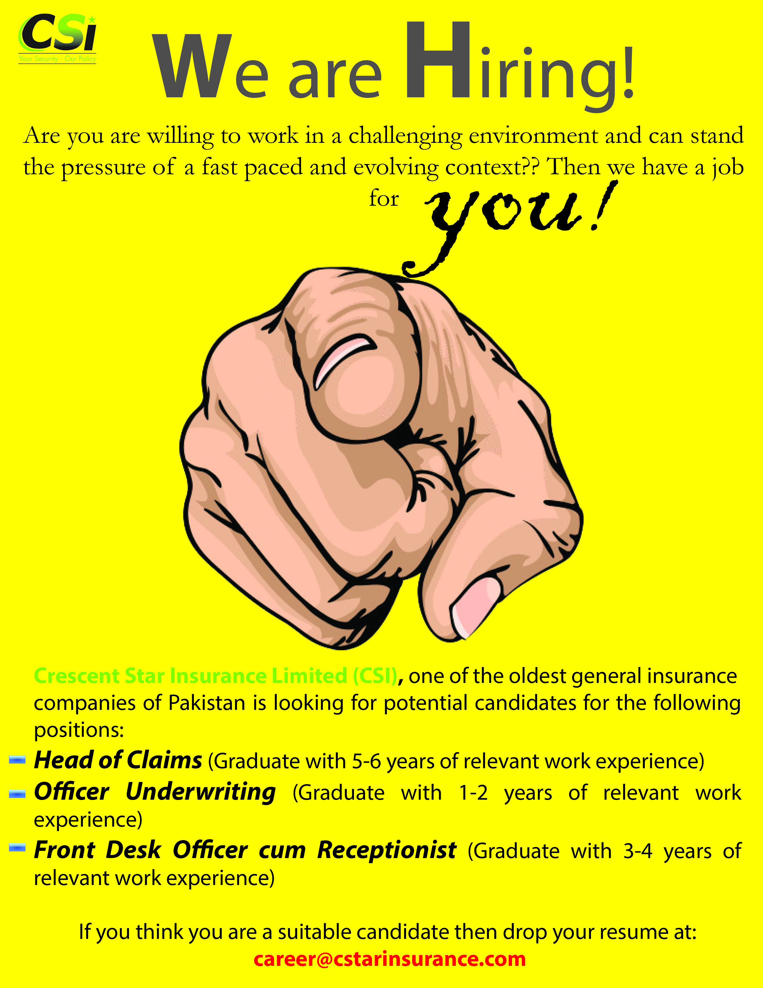 We are Hiring!